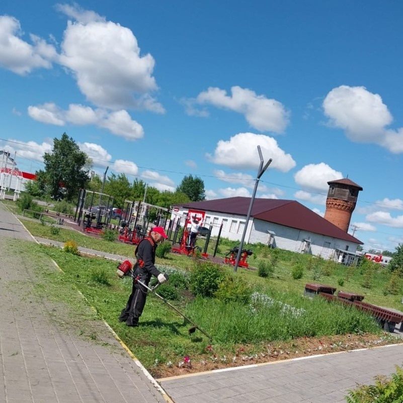 Спортивные объекты Нурлата стали чище: завершилась неделя субботников