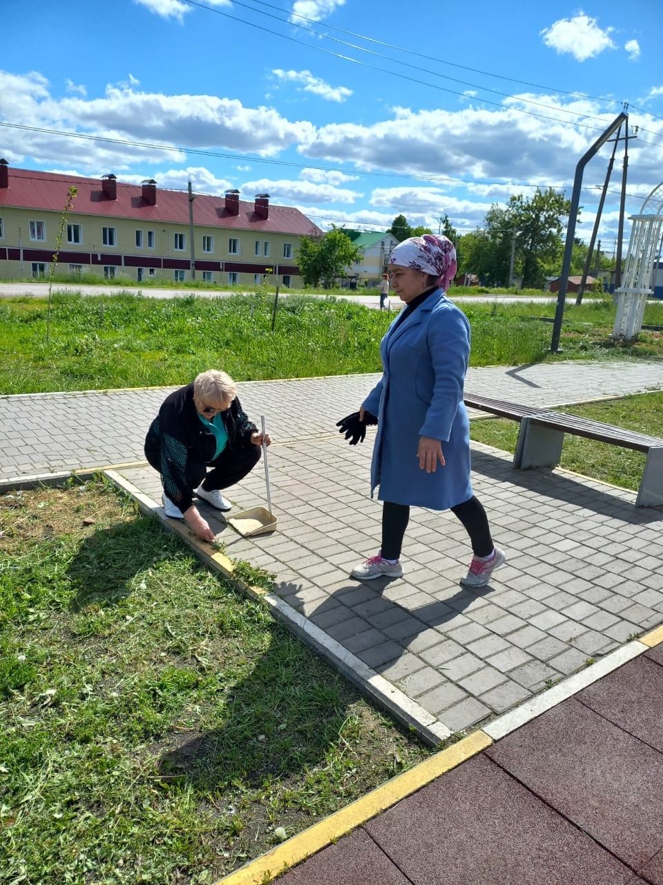Спортивные объекты Нурлата стали чище: завершилась неделя субботников