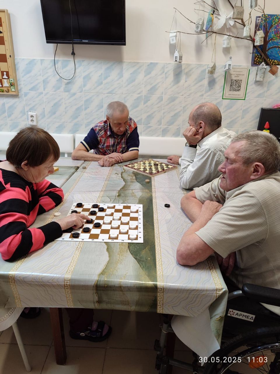 В Нурлатском доме-интернате прошел шахматно-шашечный турнир