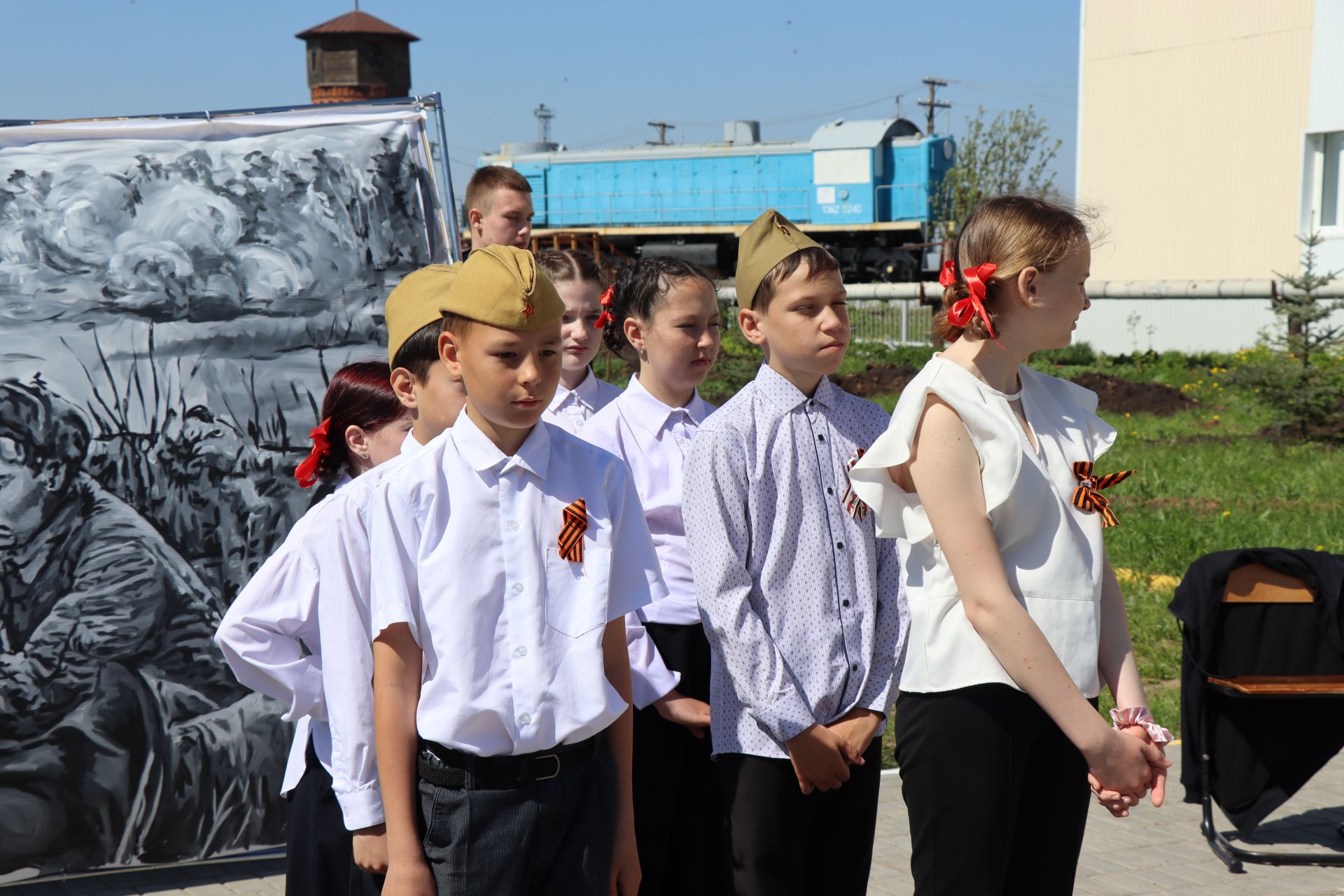 В Нурлате торжественно открыли Аллею Победы в честь героев-железнодорожников