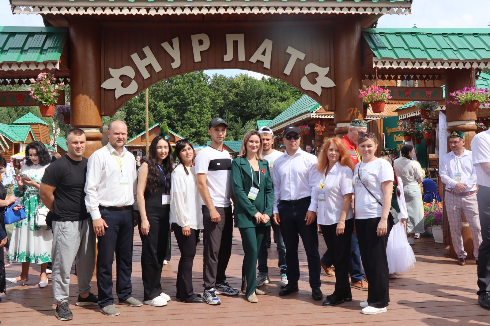 Нурлатское подворье на казанском Сабантуе посетил Раис Татарстана (+ фоторепортаж)