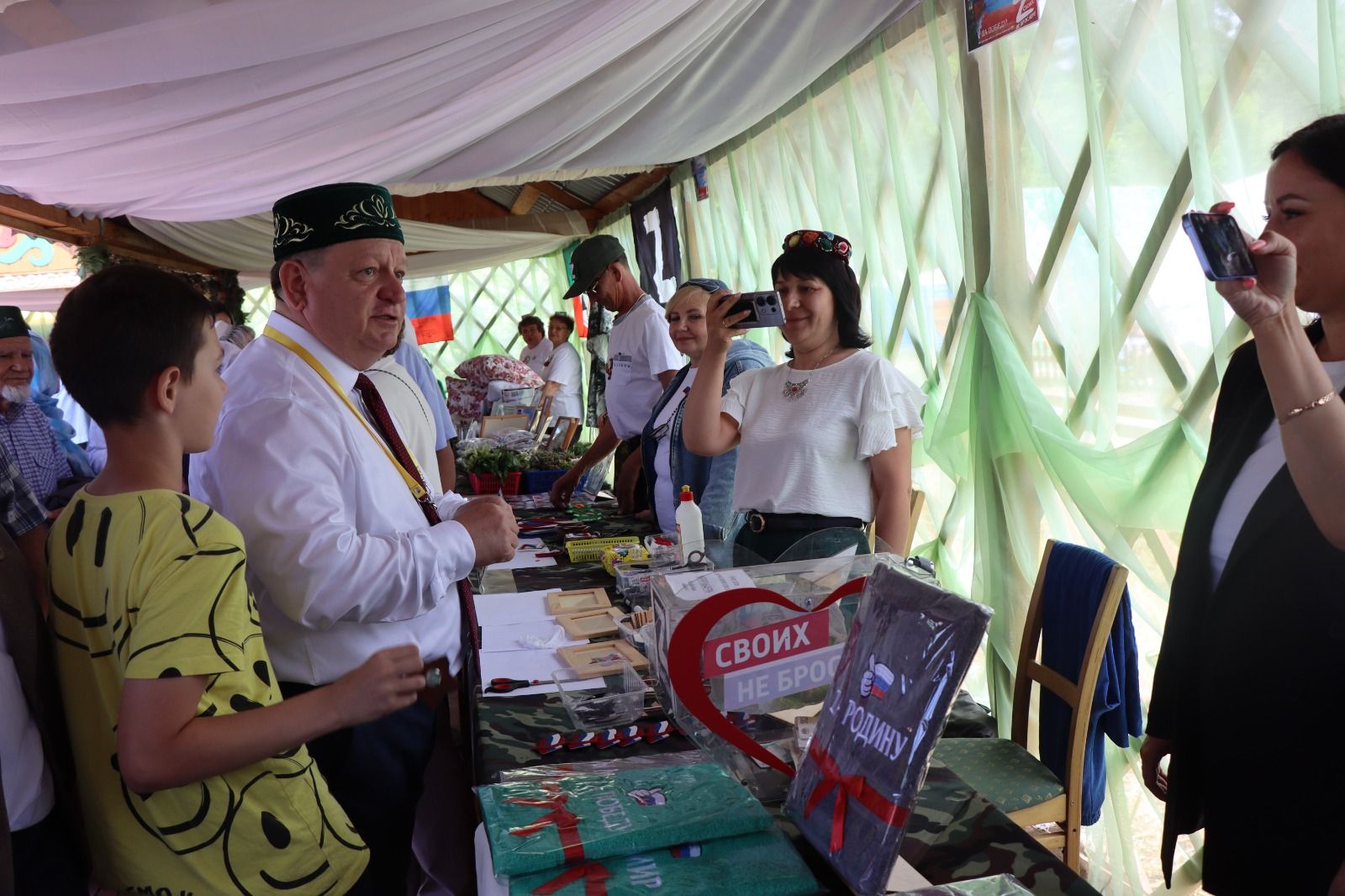 Нурлатское подворье на казанском Сабантуе посетил Раис Татарстана (+ фоторепортаж)