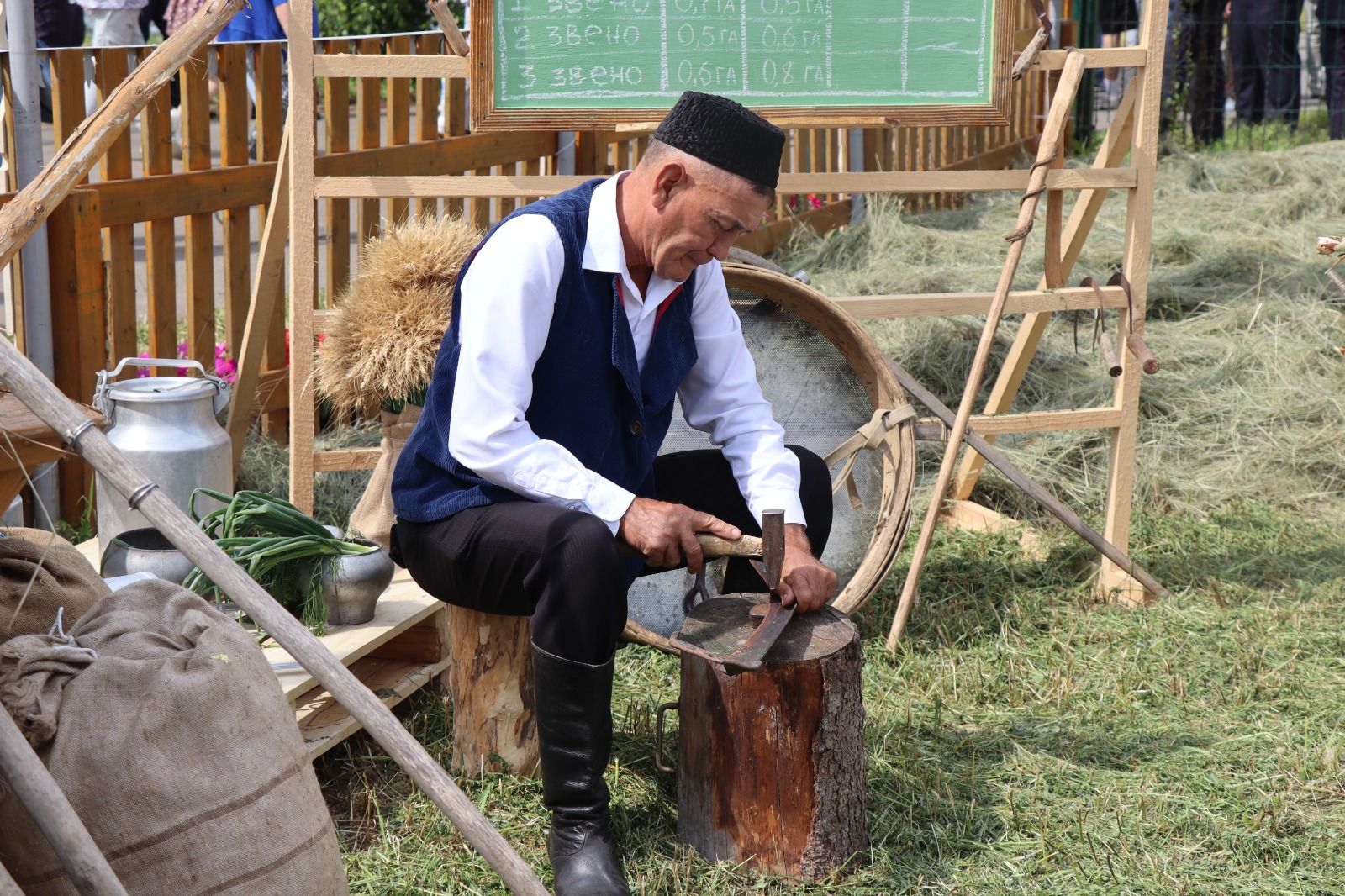 Нурлатское подворье на казанском Сабантуе посетил Раис Татарстана (+ фоторепортаж)