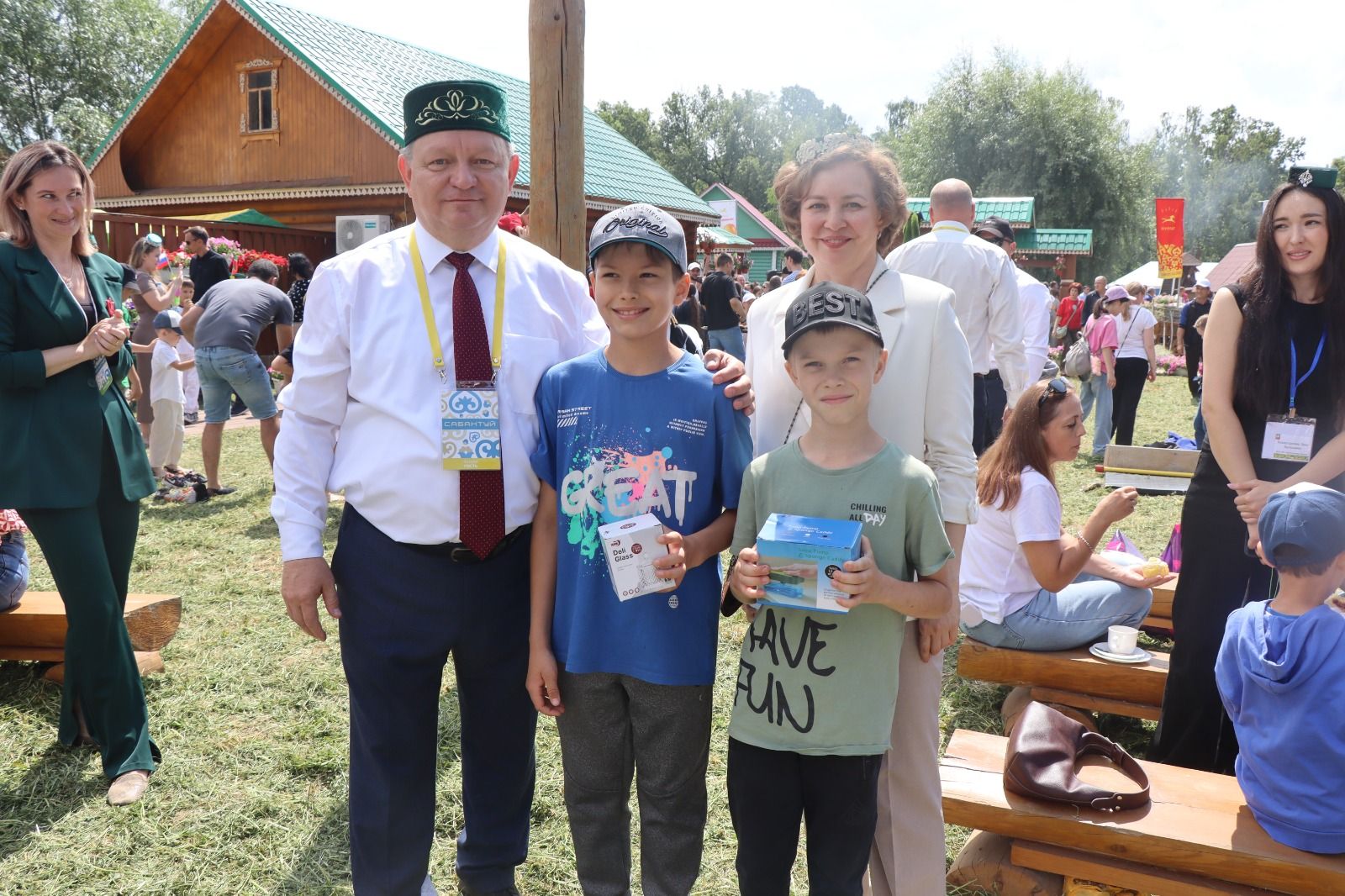 Нурлатское подворье на казанском Сабантуе посетил Раис Татарстана (+ фоторепортаж)