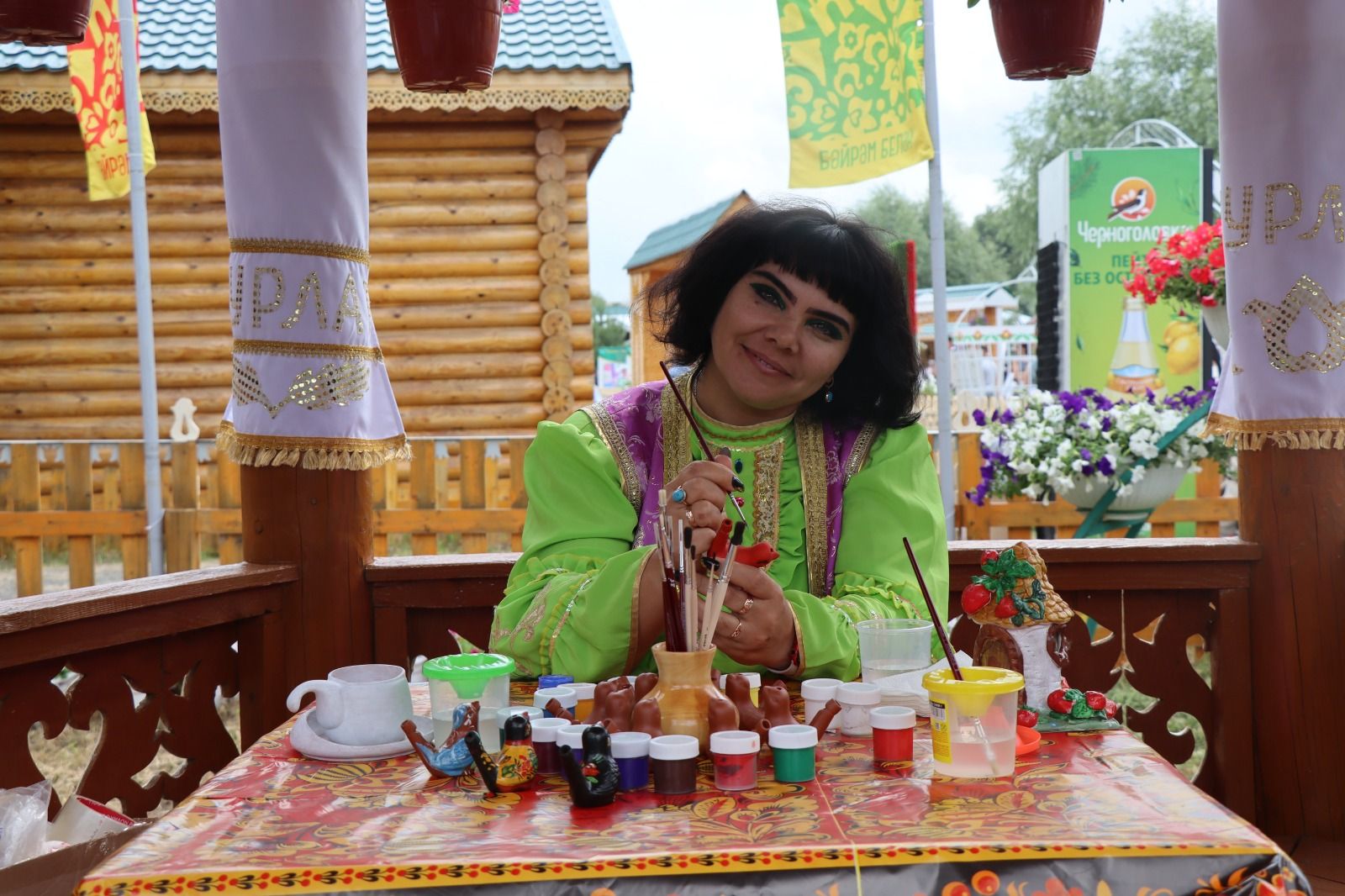 Нурлатское подворье на казанском Сабантуе посетил Раис Татарстана (+ фоторепортаж)