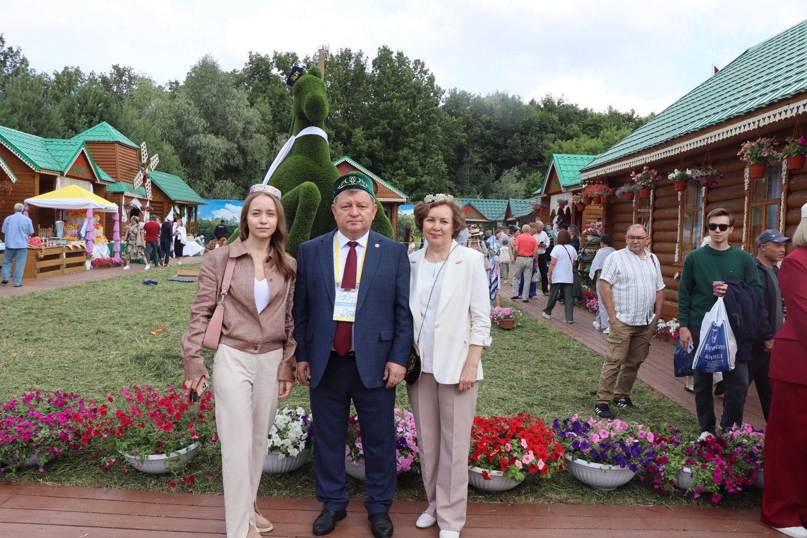 Нурлатское подворье на казанском Сабантуе посетил Раис Татарстана (+ фоторепортаж)