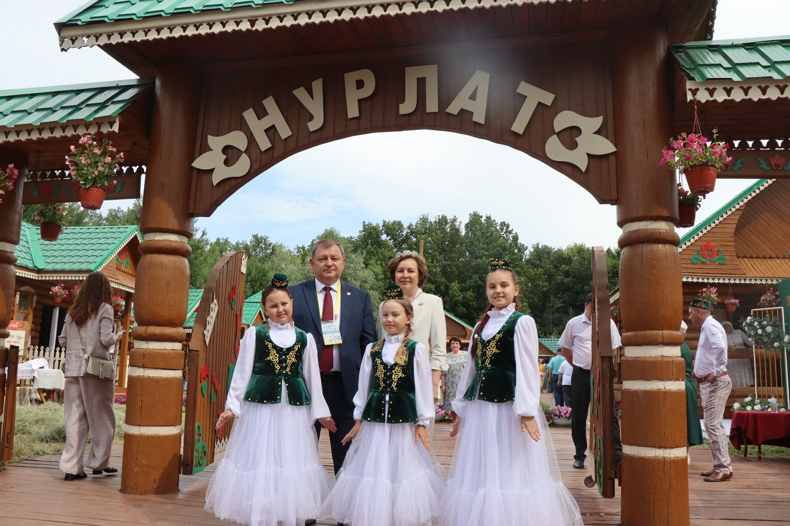 Нурлатское подворье на казанском Сабантуе посетил Раис Татарстана (+ фоторепортаж)