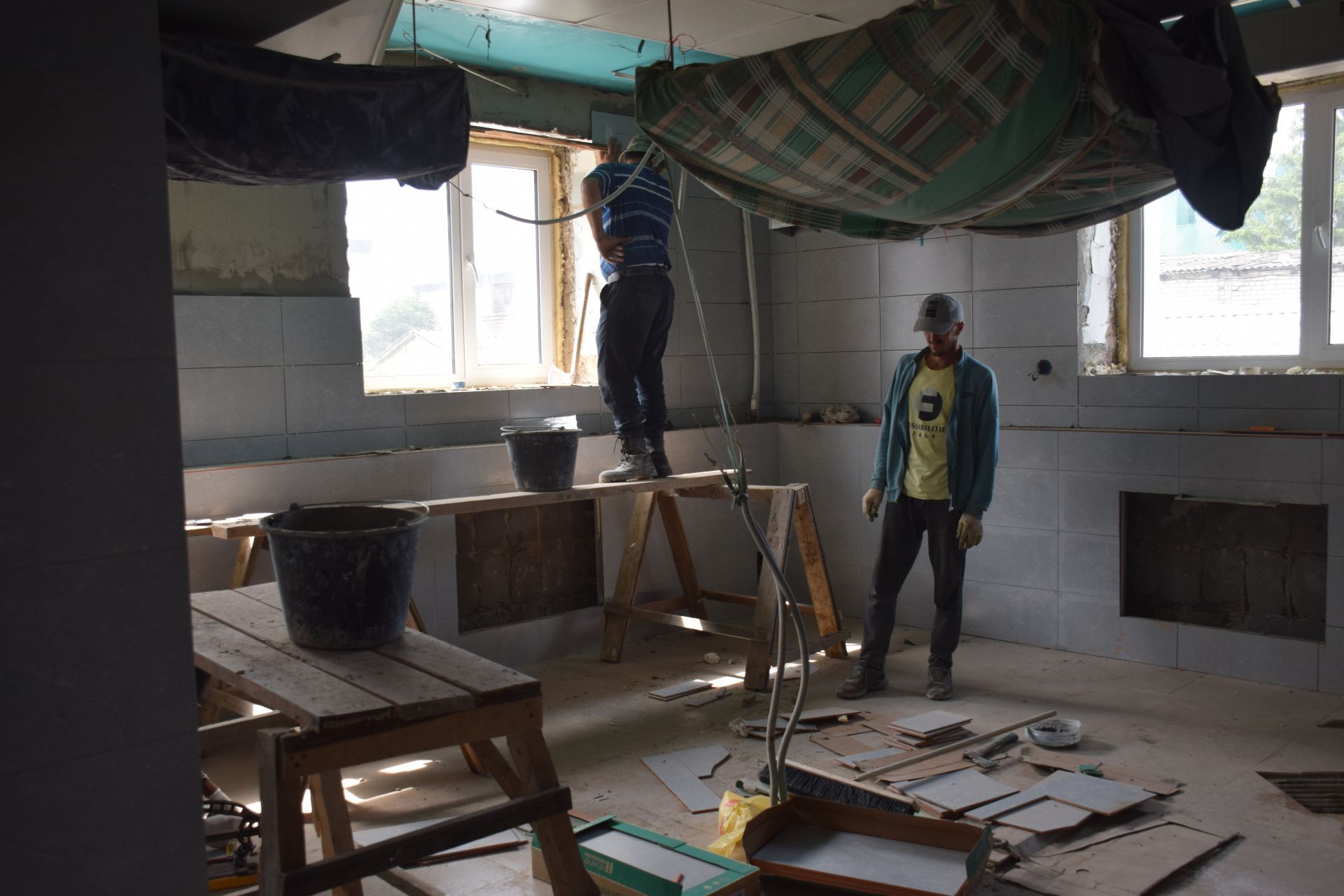 В нурлатских городских соцучреждениях для детей и пожилых идет капитальный ремонт пищеблока