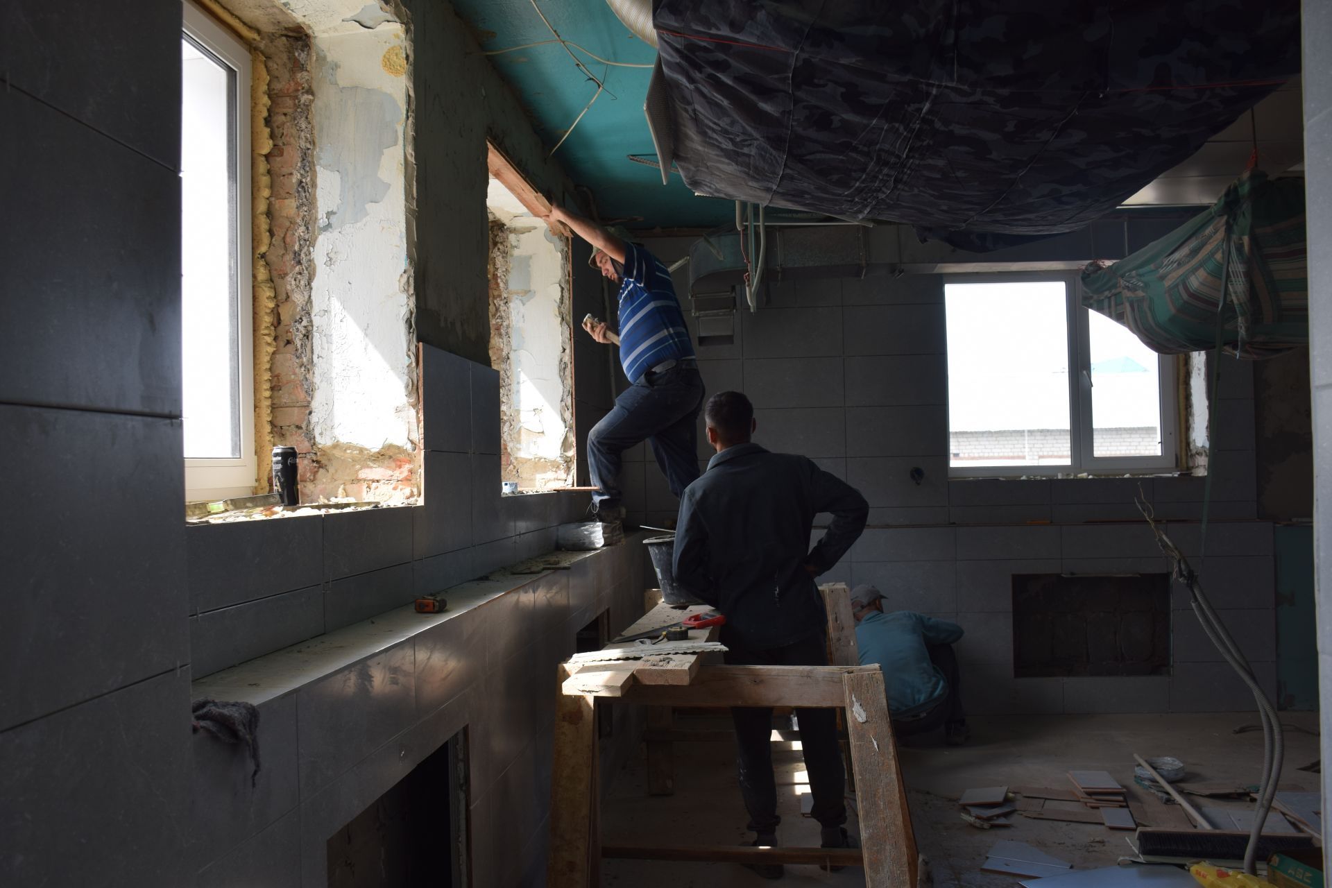 В нурлатских городских соцучреждениях для детей и пожилых идет капитальный ремонт пищеблока