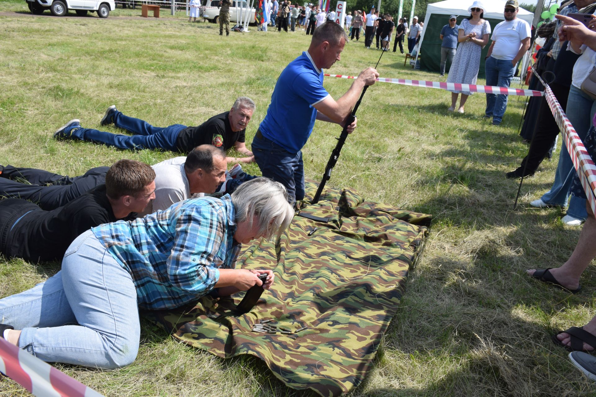 «Тропа мужества» и трофеи СВО: патриотическая площадка фонда «Все для Победы Нурлат» стала центром притяжения на Сабантуе