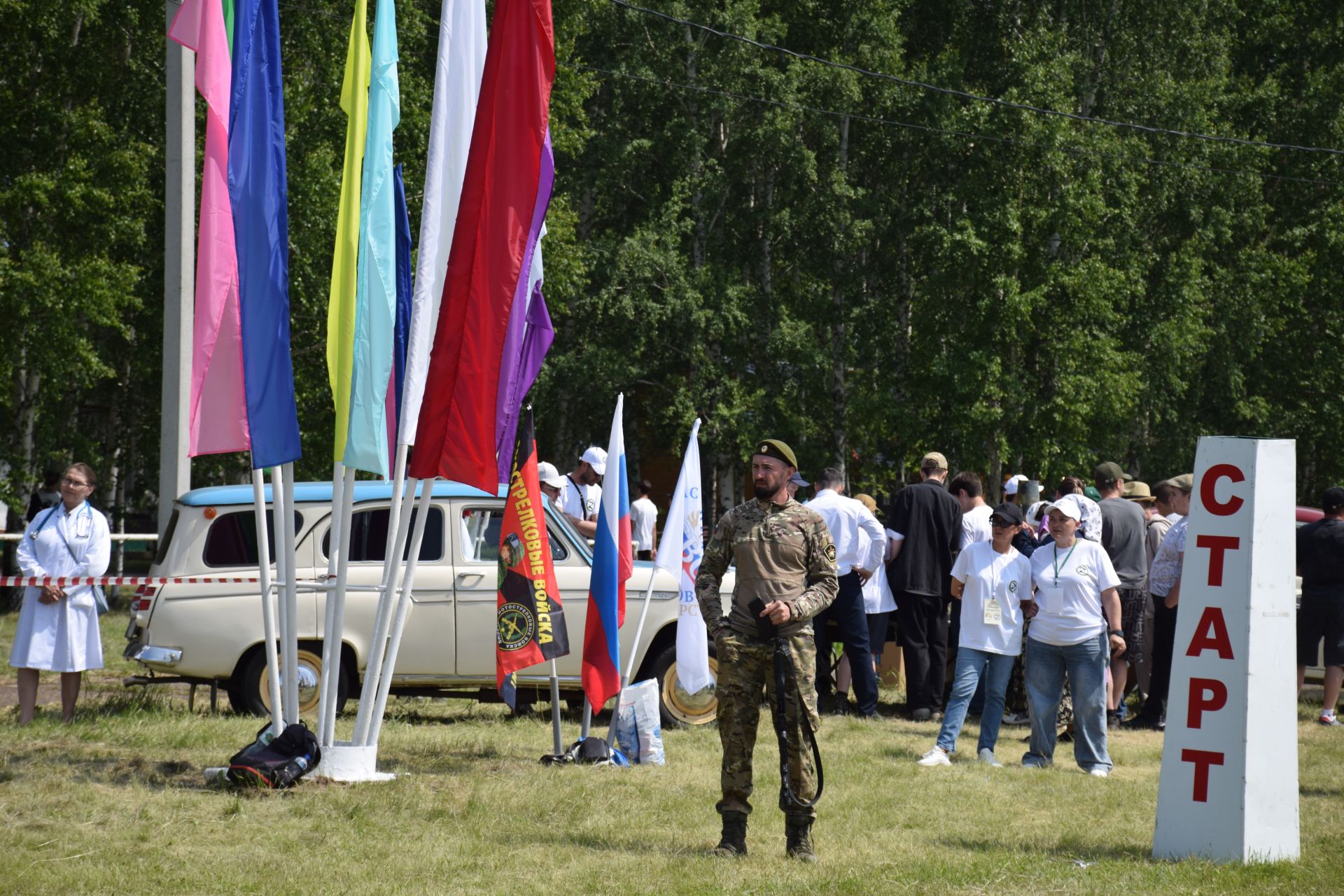 «Тропа мужества» и трофеи СВО: патриотическая площадка фонда «Все для Победы Нурлат» стала центром притяжения на Сабантуе