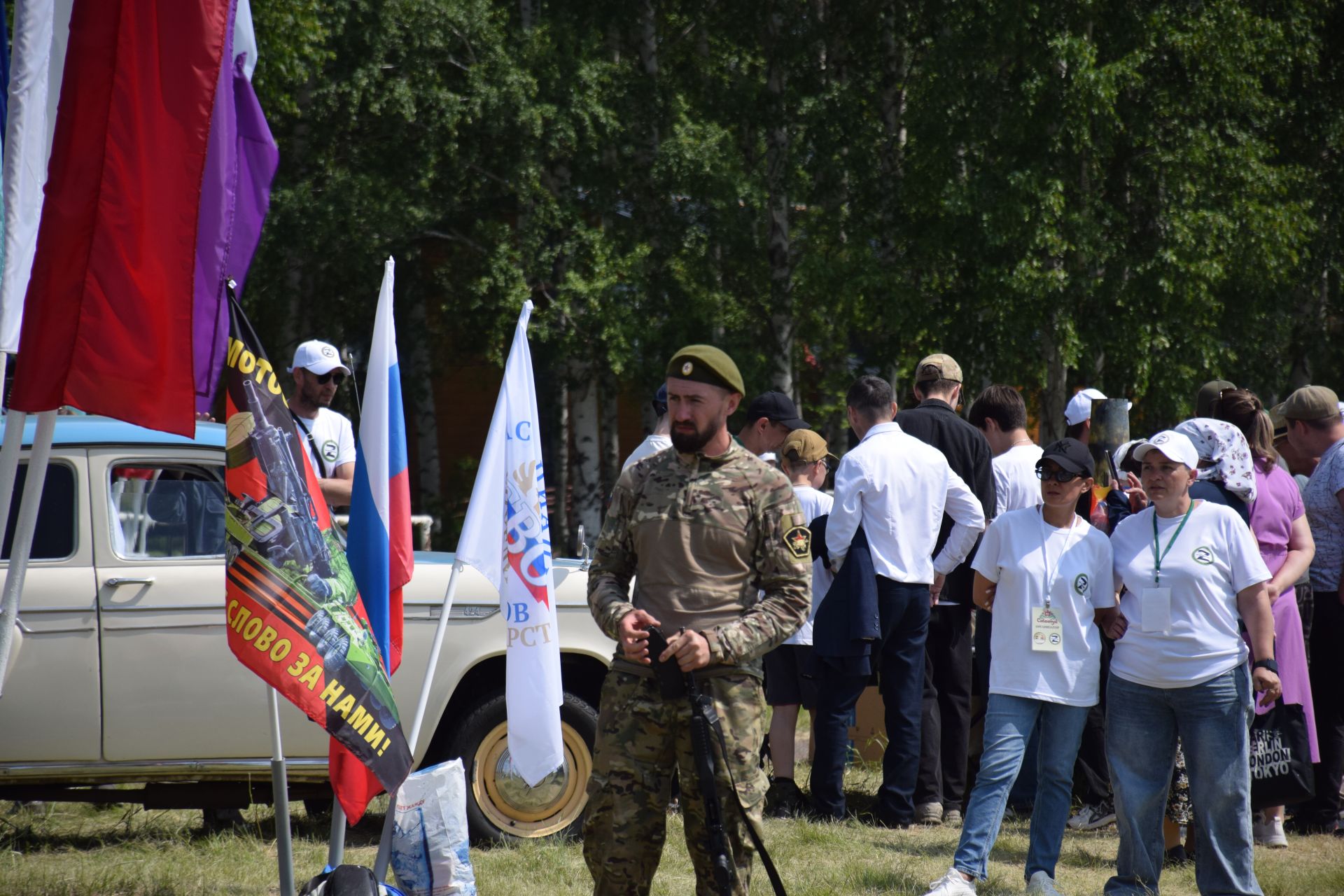 «Тропа мужества» и трофеи СВО: патриотическая площадка фонда «Все для Победы Нурлат» стала центром притяжения на Сабантуе