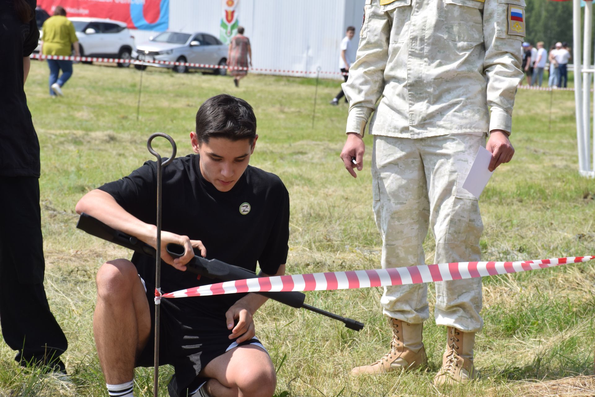 «Тропа мужества» и трофеи СВО: патриотическая площадка фонда «Все для Победы Нурлат» стала центром притяжения на Сабантуе