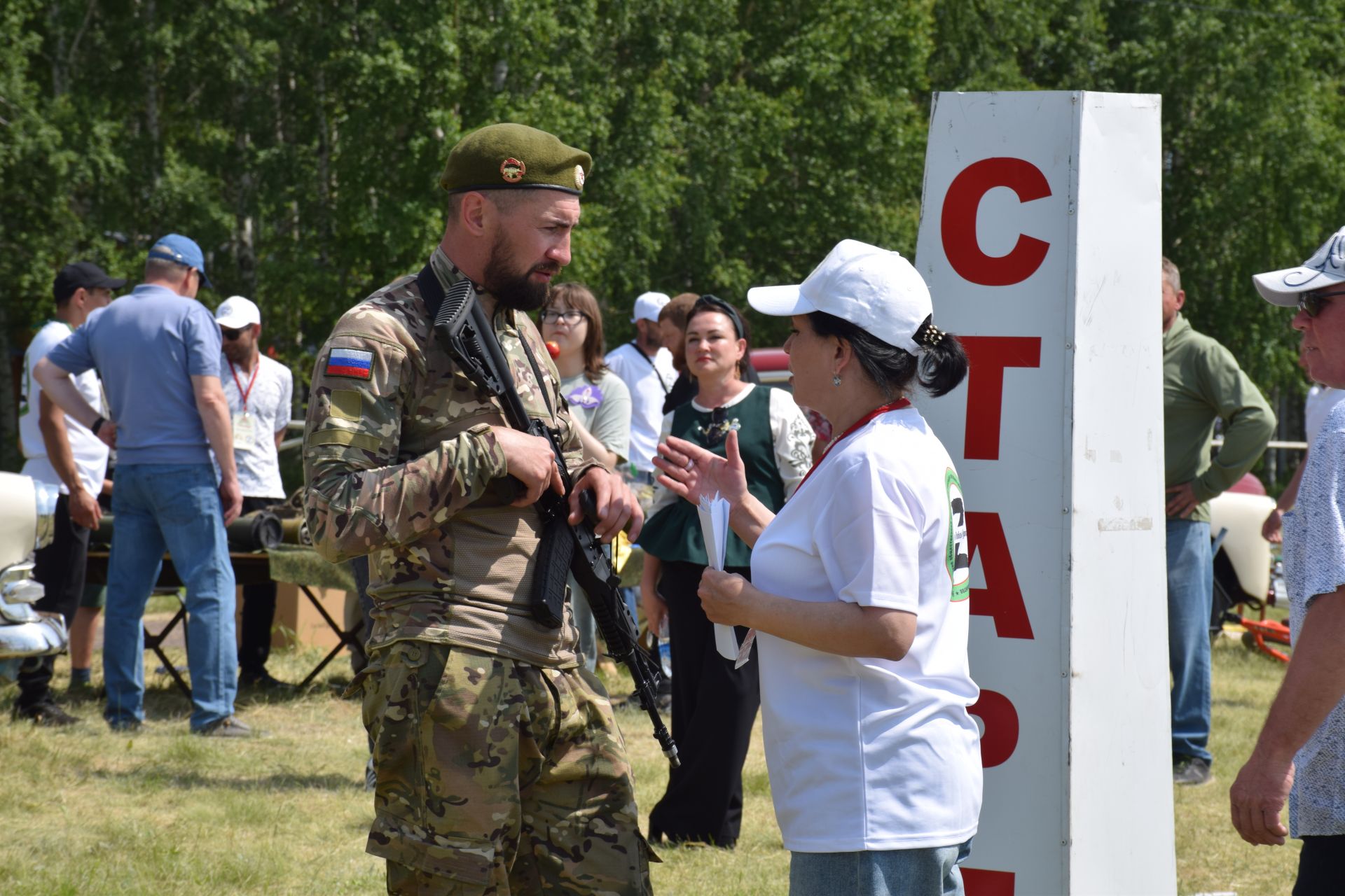 «Тропа мужества» и трофеи СВО: патриотическая площадка фонда «Все для Победы Нурлат» стала центром притяжения на Сабантуе