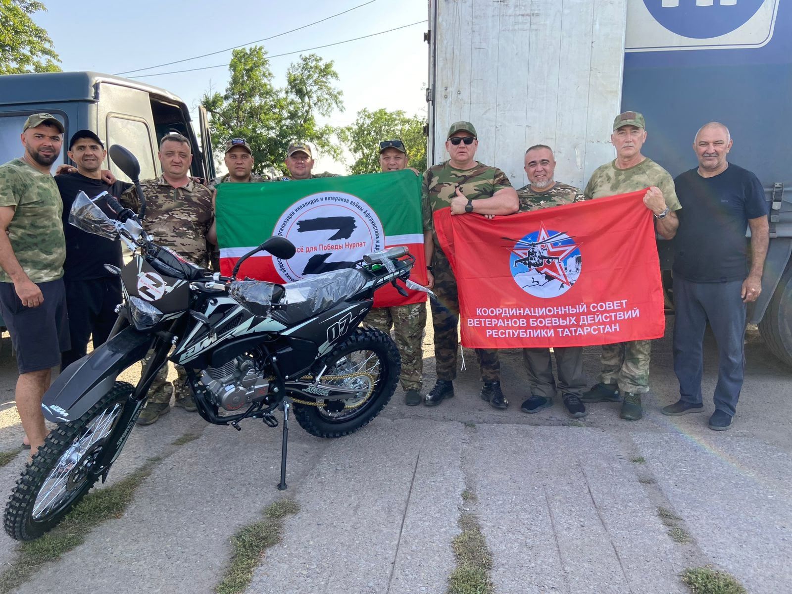 Фонд «Всё для Победы Нурлат» доставил 20 тонн гуманитарного груза бойцам на передовую