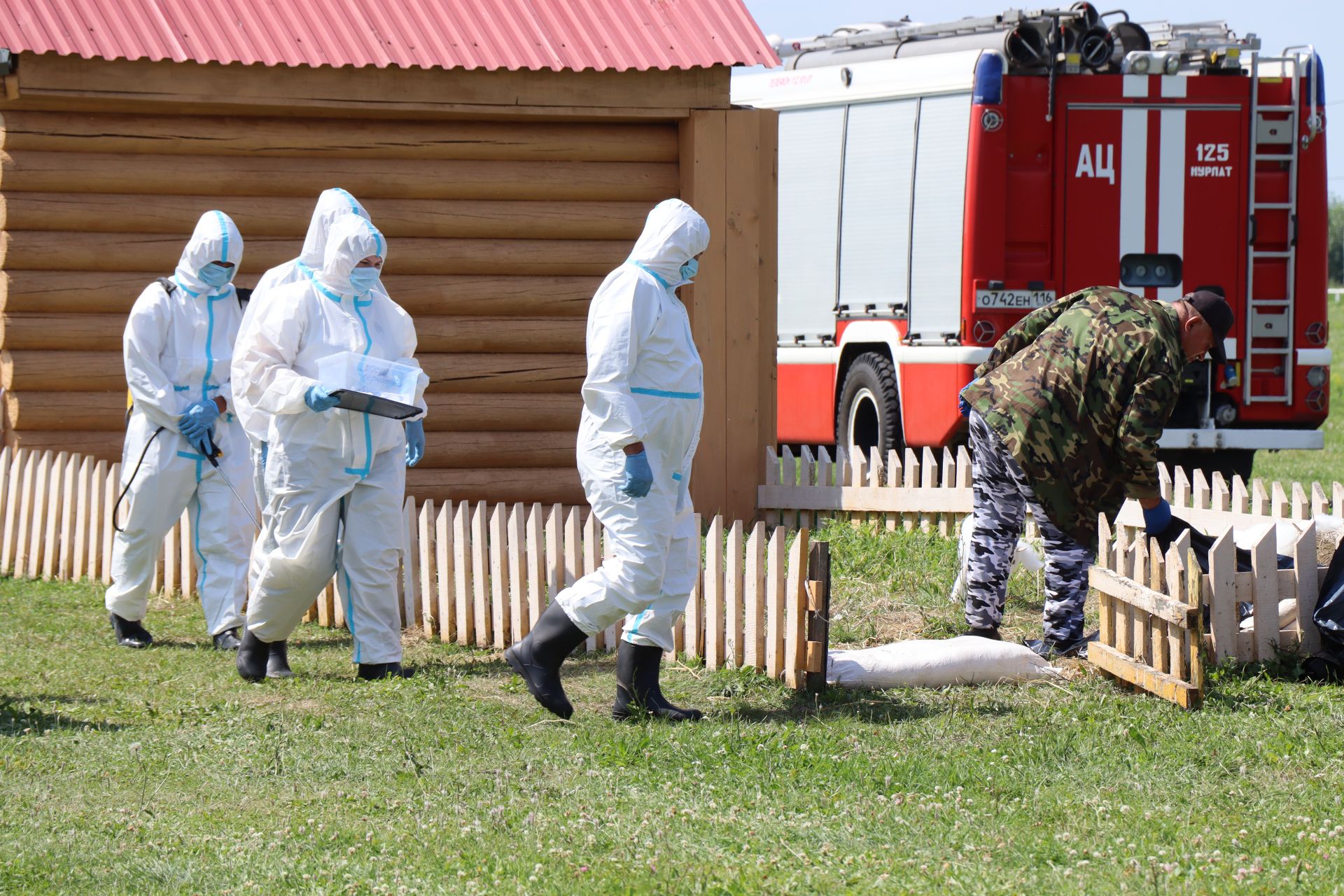 В Нурлате прошли Межрегиональные командно-штабные учения по ликвидации очага чумы мелких жвачных животных