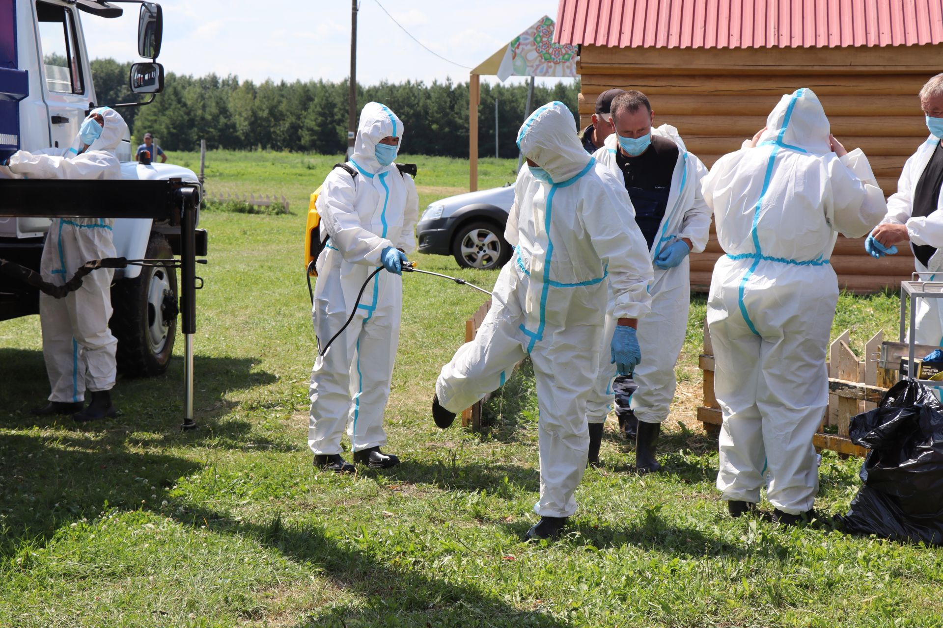 В Нурлате прошли Межрегиональные командно-штабные учения по ликвидации очага чумы мелких жвачных животных
