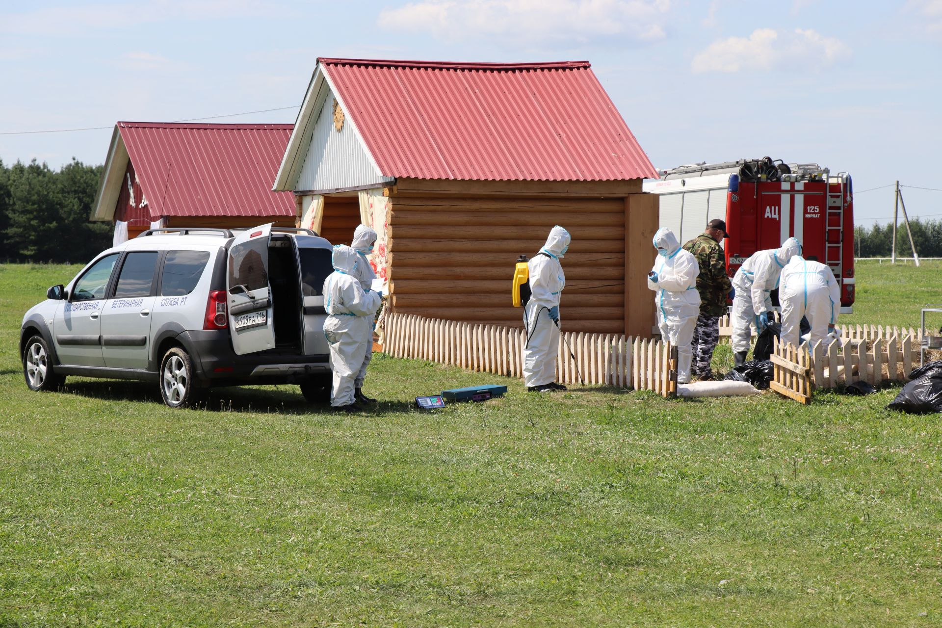 В Нурлате прошли Межрегиональные командно-штабные учения по ликвидации очага чумы мелких жвачных животных