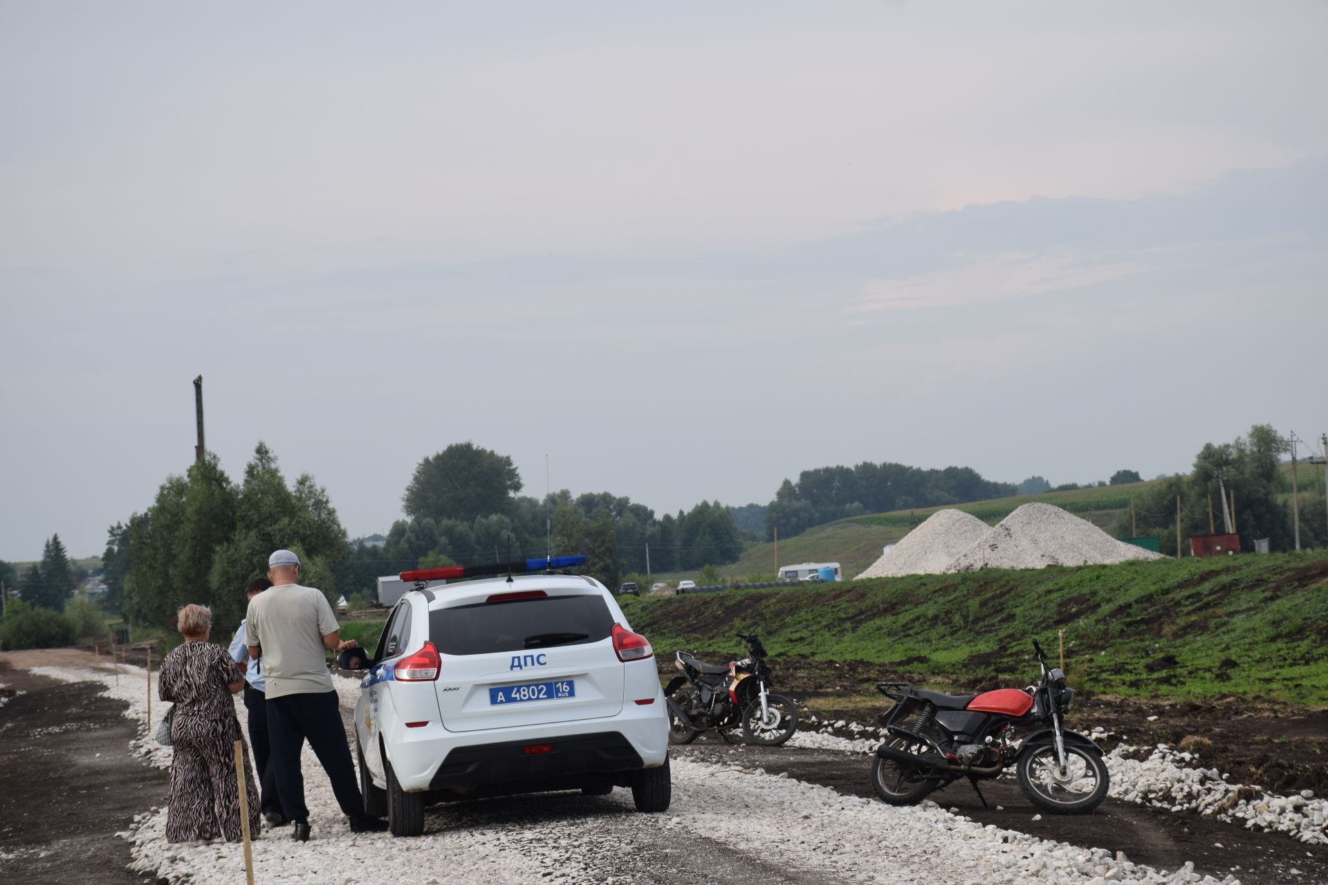 Подростки на питбайках задержаны на участке строящейся дороги под Нурлатом