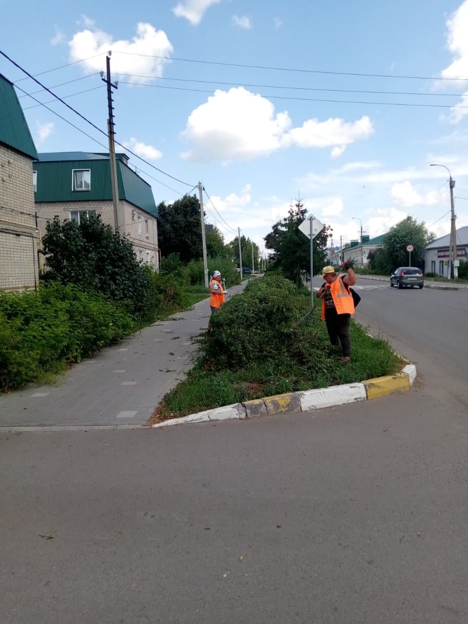 УК ЖКХ привело в порядок кустарники на улице Советской