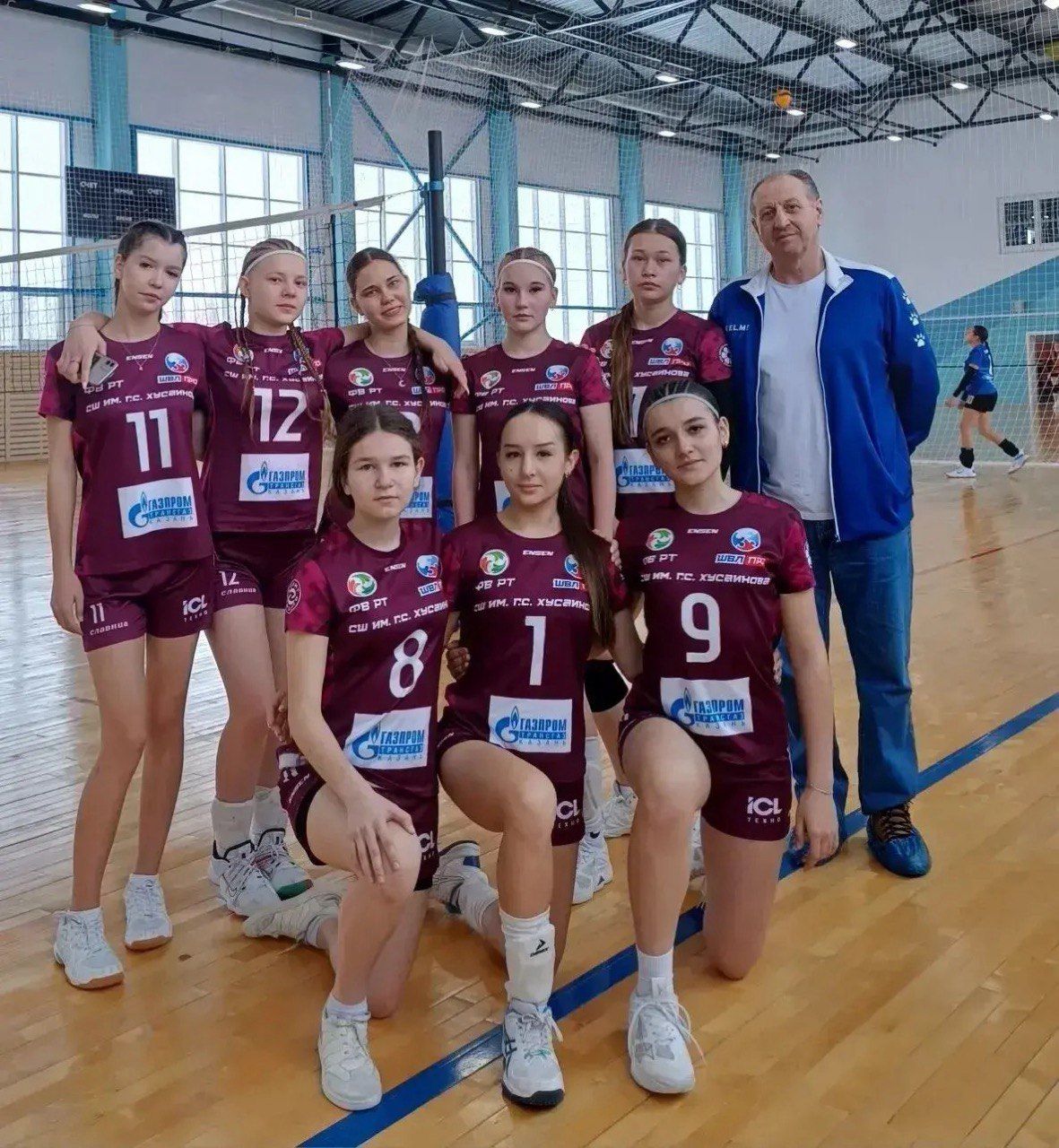 Воспитанницы спортивной школы им. Г. Хусаинова заняли 5-е место на Первенстве Татарстана по волейболу