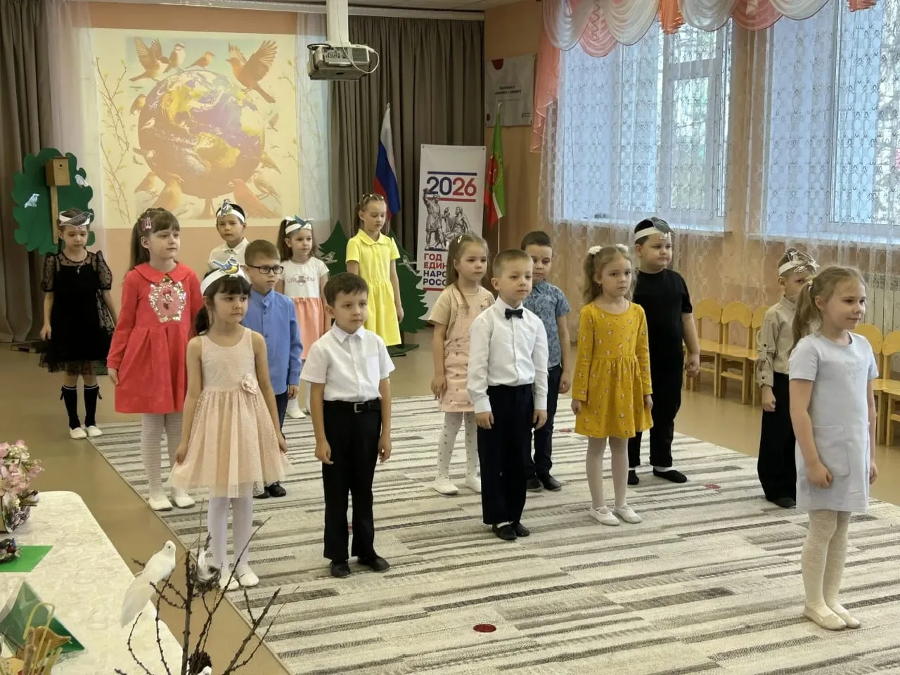 В Нурлате дошколята «спасали» птиц вместе с Минэкологии РТ