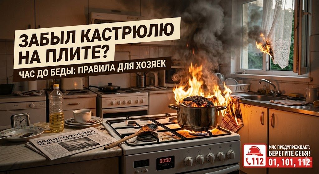 Забыл кастрюлю на плите? Час до беды: правила для хозяек