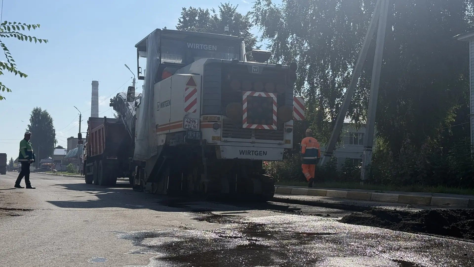Ремонт дорог проводится в Нурлате с перекрытием улиц