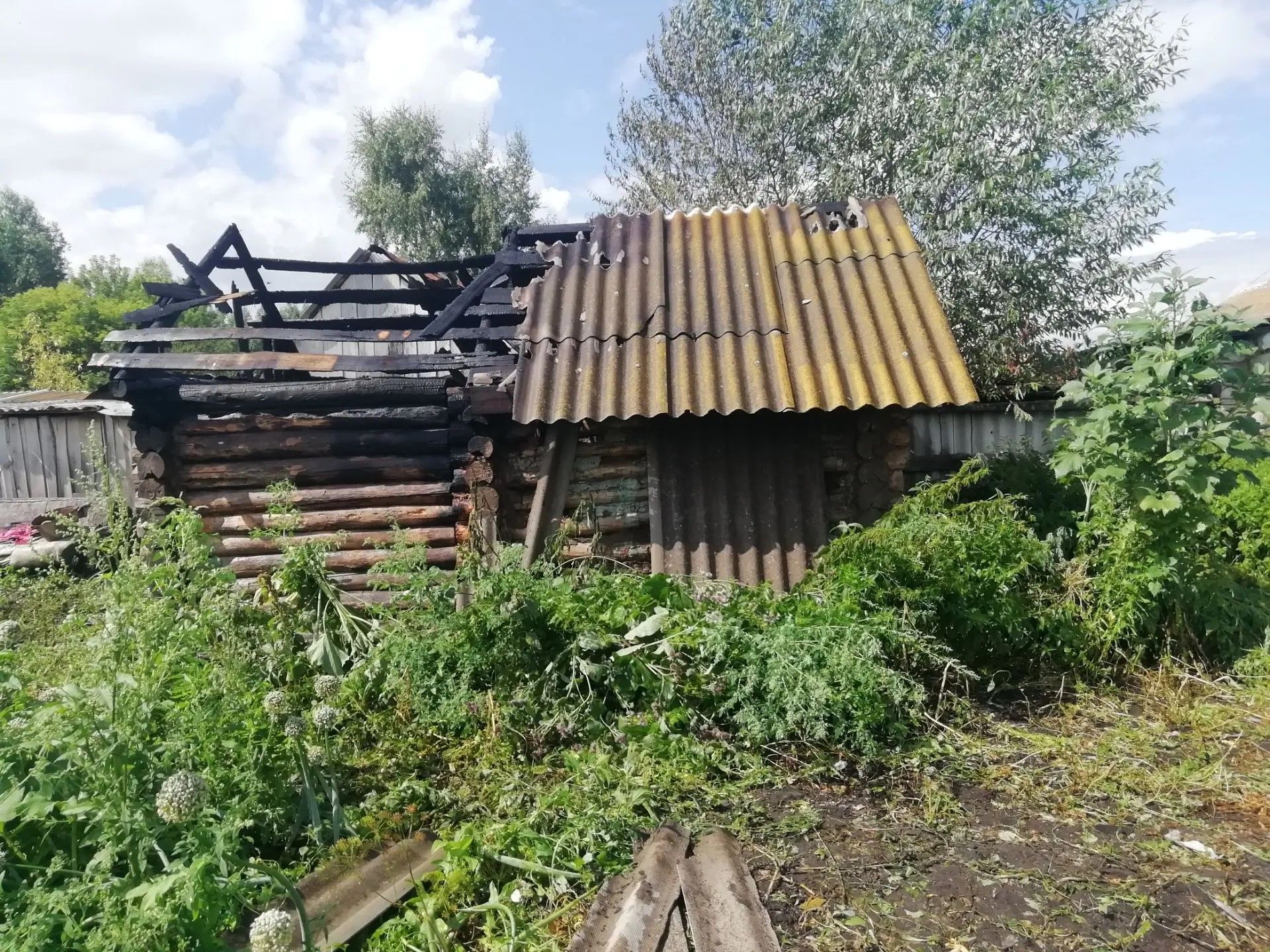 Жители деревни Абляскино помогли потушить пожар в бане: МЧС назвало причину