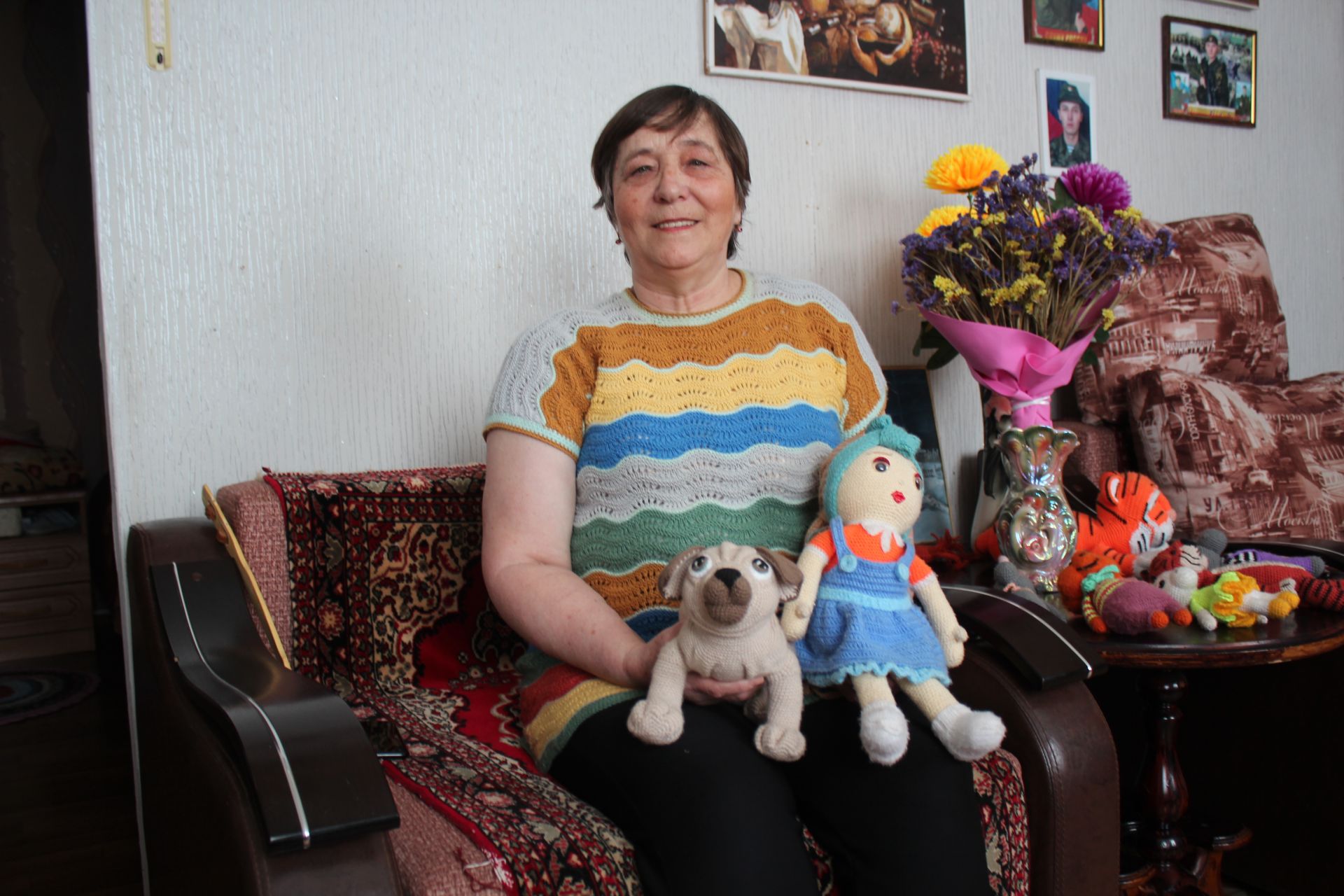 Сәләнгештә яшәүче Галина Тришина кул эшләре белән мавыга