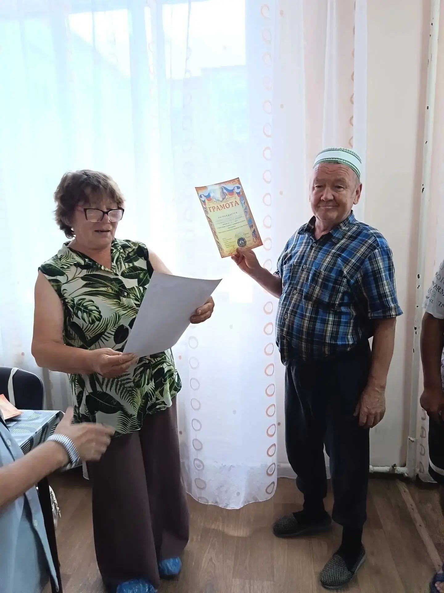 Турнир по шахматам и шашкам прошел в доме престарелых Нурлата