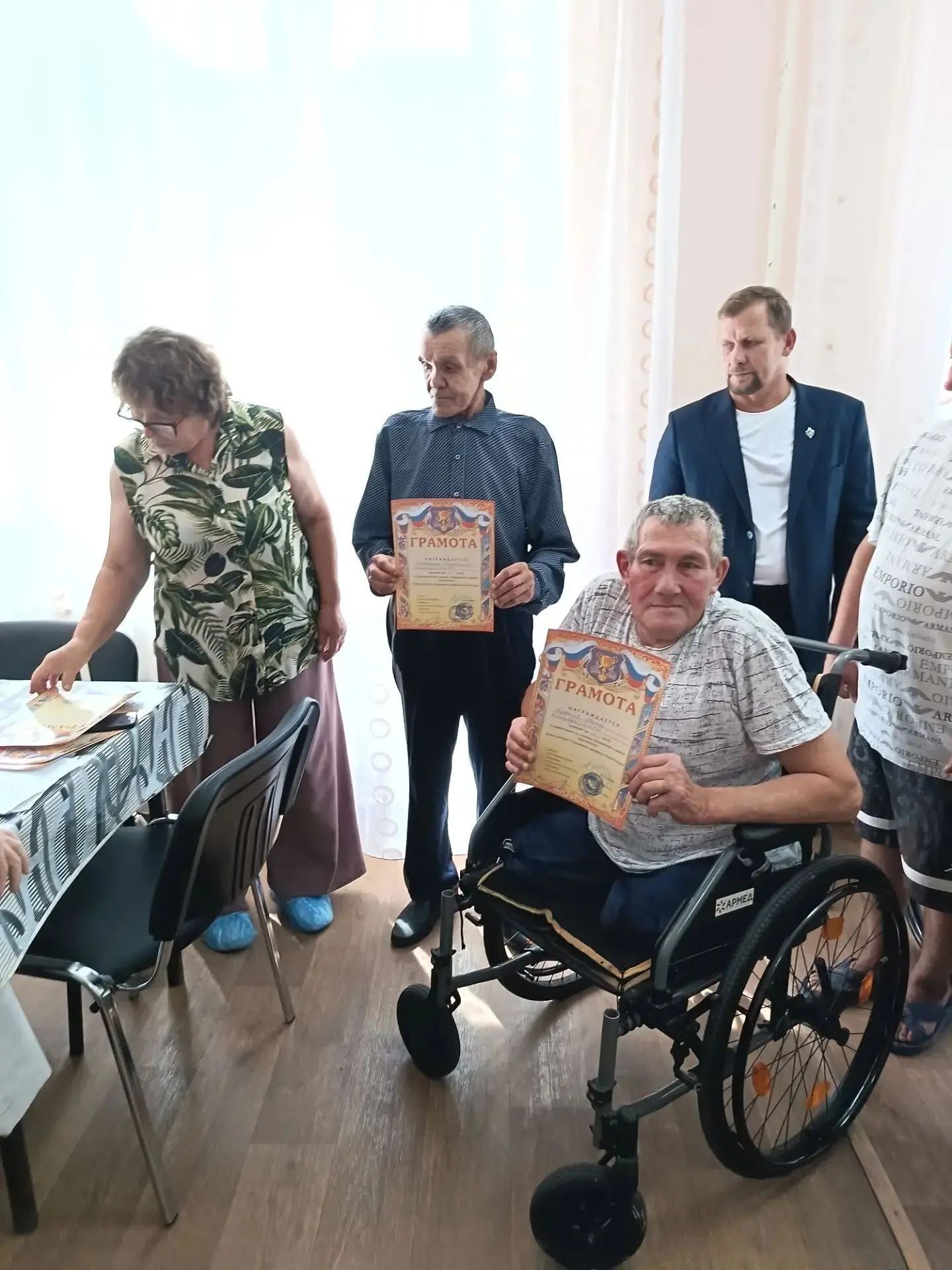 Турнир по шахматам и шашкам прошел в доме престарелых Нурлата