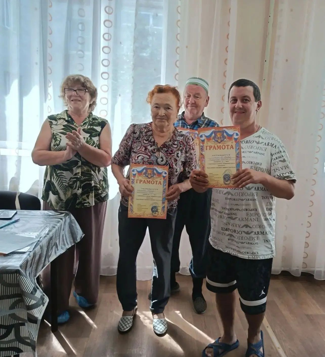Турнир по шахматам и шашкам прошел в доме престарелых Нурлата