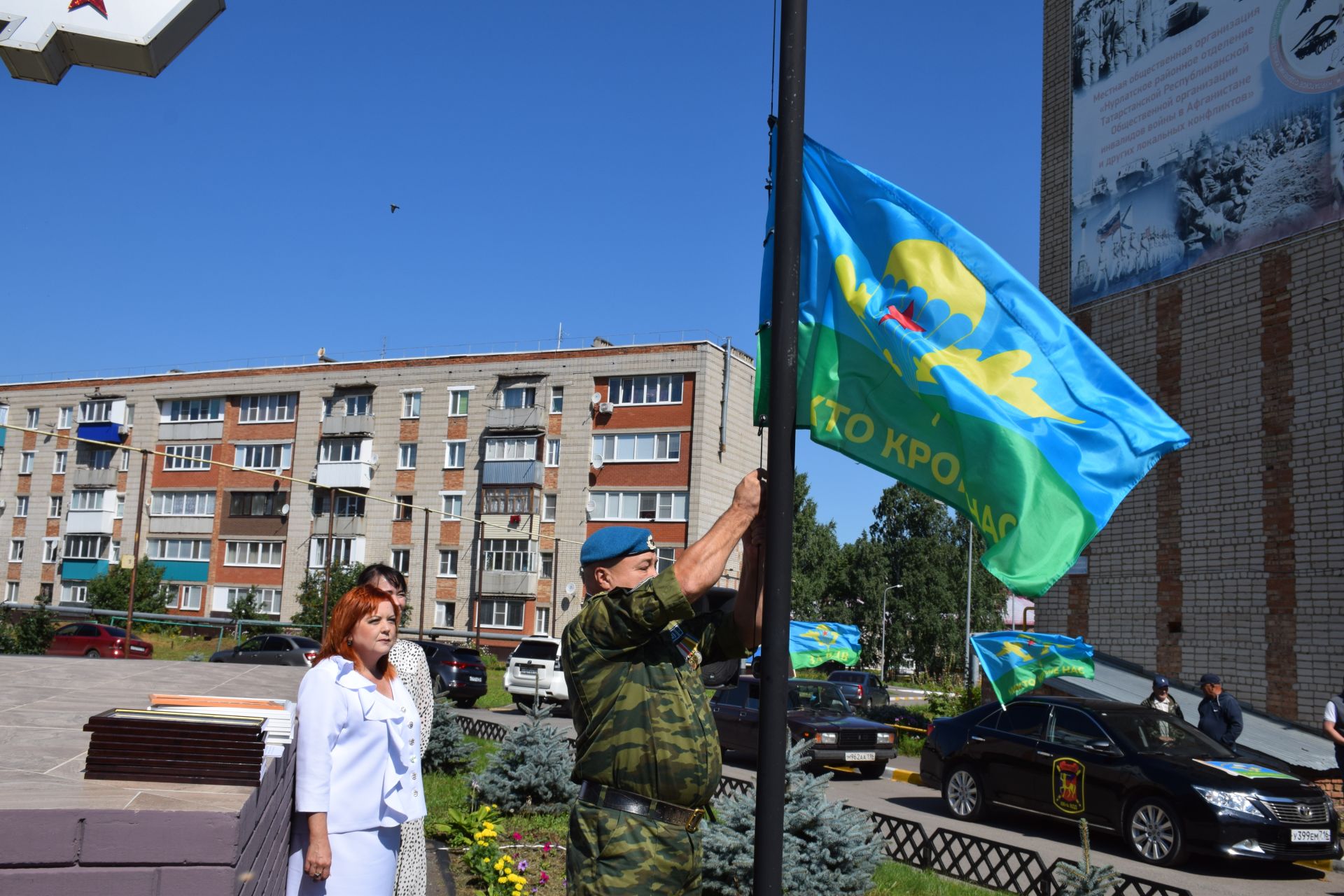 Десантники Нурлата отметили годовщину ВДВ торжественным митингом