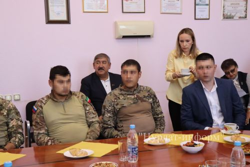 В Нурлате прошла очередная встреча с мобилизованными бойцами