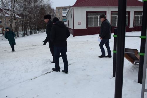 В Нурлате детские площадки доступны и зимой
