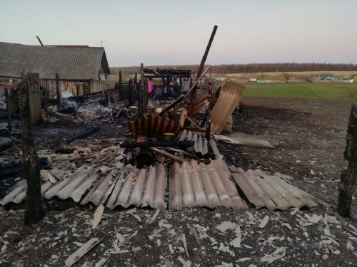 Дома сгорели из-за детской шалости