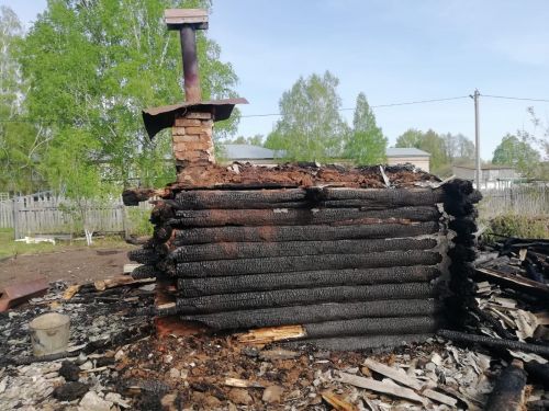Пожар в Тюрнясеве случился ночью