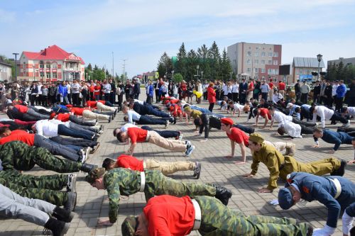 В Нурлате состоялась спортивно-патриотическая акция «Рекорд Победы»
