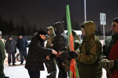 В Нурлате на контрактную службу проводили еще одну группу нурлатцев