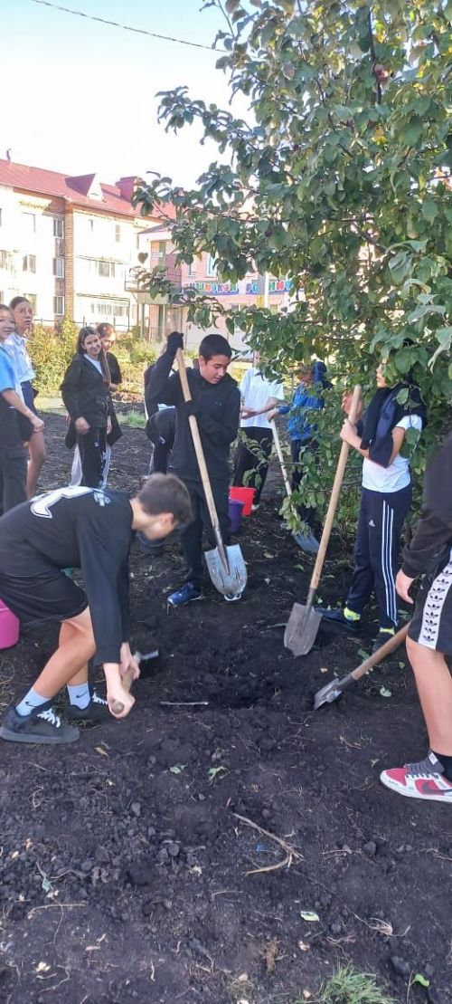 В Нурлате продолжается благоустройство Сквера Учителей