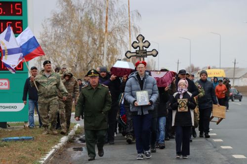 В селе Мамыково простились с героем специальной военной операции Морозовым Олегом Владимировичем