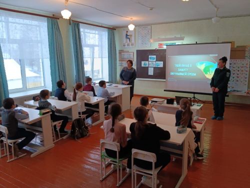 В начальной школе Кар.Горы прошел экологический урок