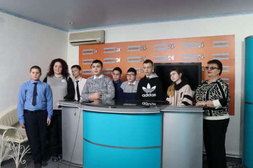 Учащиеся Нурлатской школы-интернат посетили «Нурлат-информ»