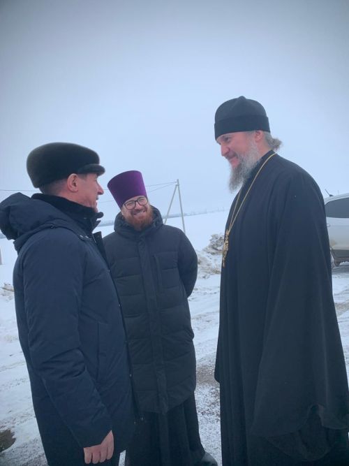 Сегодня в Нурлат прибыл епископ Чистопольский и Нижнекамский Пахомий с архиепастовским визитом для службы в Храме Пророка Божия Илии