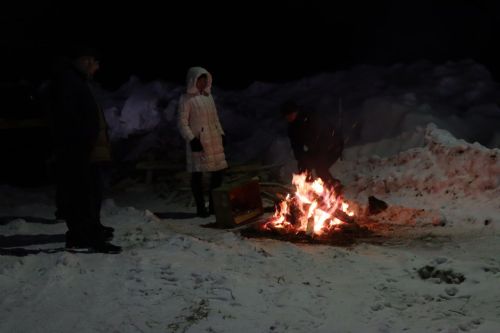 В Нурлатском районе верующие совершили омовение в ледяной купели