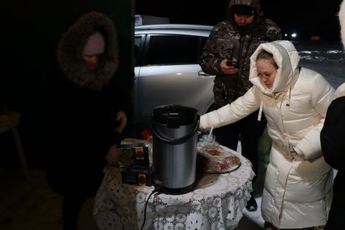 В Нурлатском районе верующие совершили омовение в ледяной купели