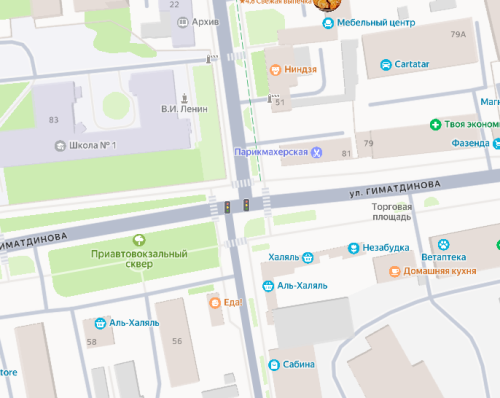 В Нурлате на улице Гиматдинова не работает светофор