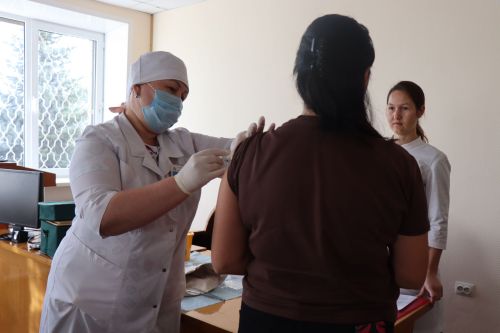 Коллектив исполнительного комитета Нурлатского района присоединился к кампании по вакцинации от гриппа