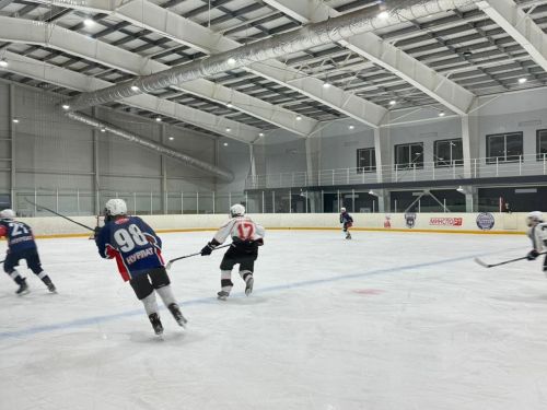 Юные хоккеисты «Ледка» провели матч в честь Дня флага Татарстана